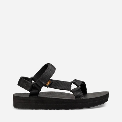 Teva Midform Universal - Women's Teva Sandals - Black | India (SFCQ86250)